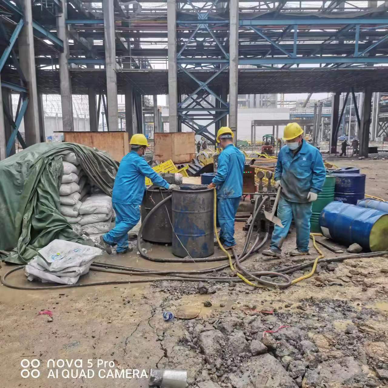 阳谷设备基础下沉沉降注浆加固施工